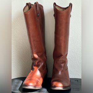 Frye Melissa Button Leather Tall Riding Boots
